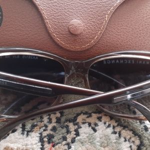 Armani Exchanges sunglasses and ray ban case